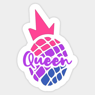 Pride'n'apple Bisexual Queen! Sticker